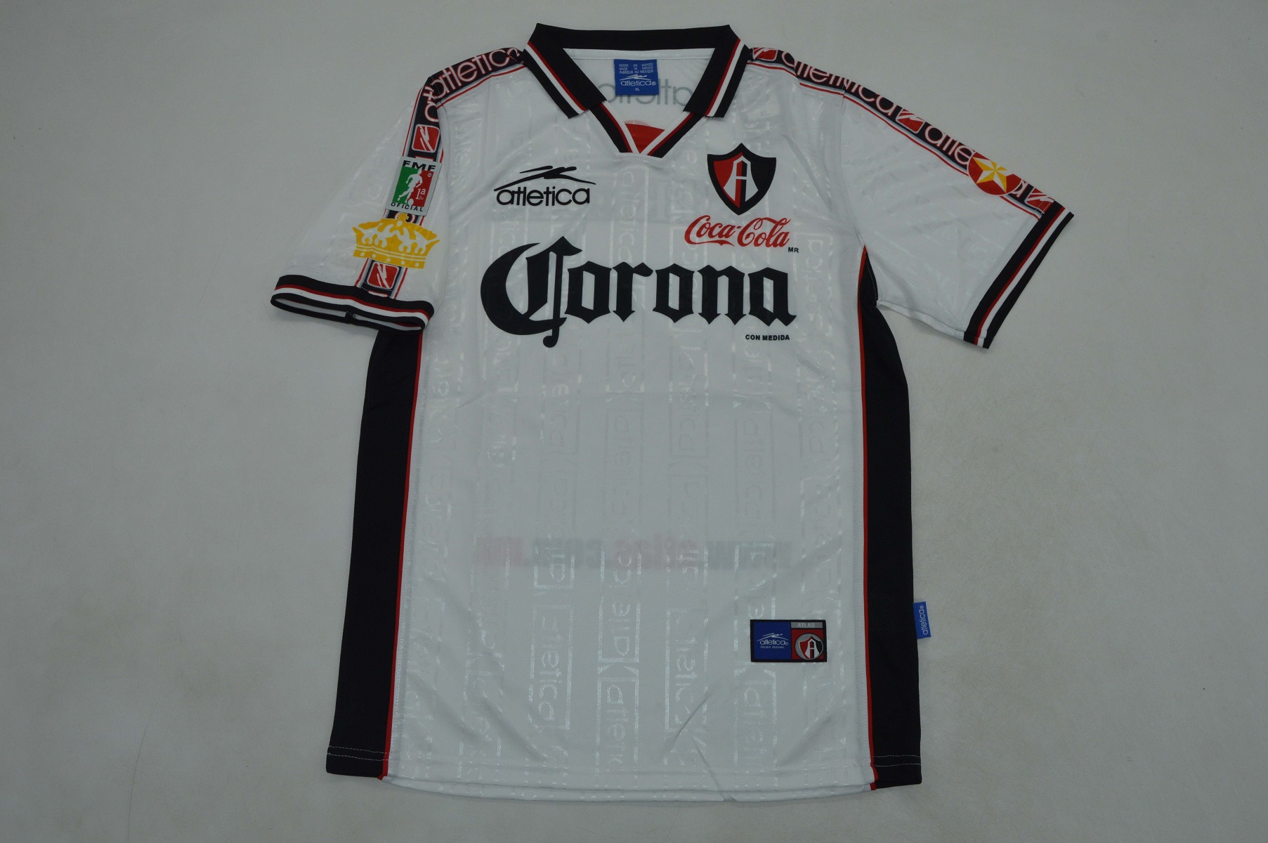 AAA Quality Atlas 99/00 Away White Soccer Jersey